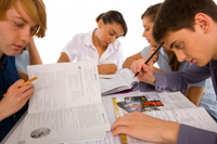 Teenage students studying. Photo from freedigitalphotos.net